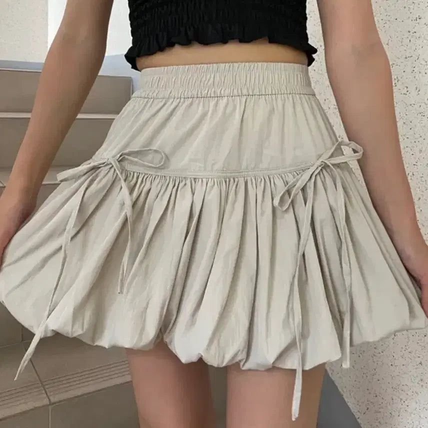 [BUNJANG] Ablie Balloon Layered Skirt (Large) / 에이블리 벌룬 캉캉 치마