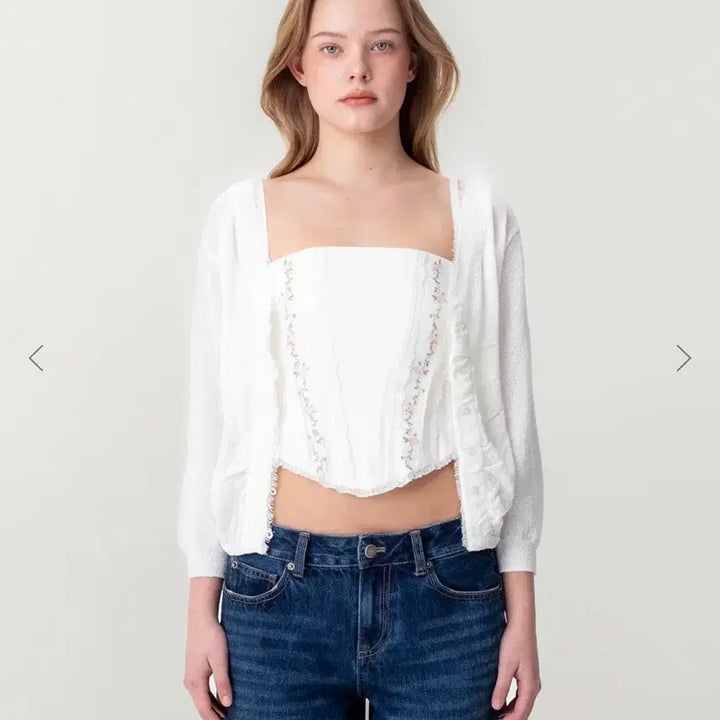 [BUNJANG] Glowny Sherbet V-Neck Fringe Cardigan / Glowny SHERBET V-NECK FRINGE CARDIGAN