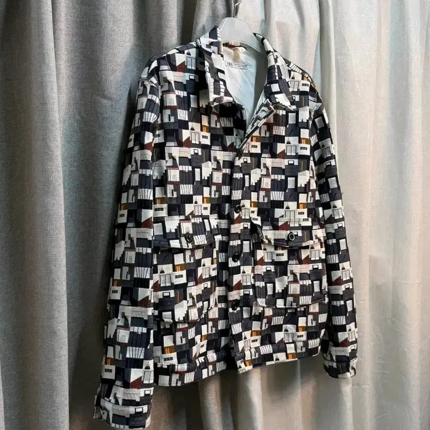 [BUNJANG] Zara x Erin Wilson Multicolor Blouson Jacket XL / [XL/105] 자라 X Erin Wilson 멀티컬러 자켓 블루종