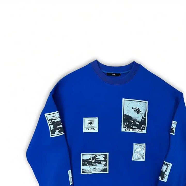 [BUNJANG] ZIOZIA Blue Sweatshirt / 지오송지오 맨투맨