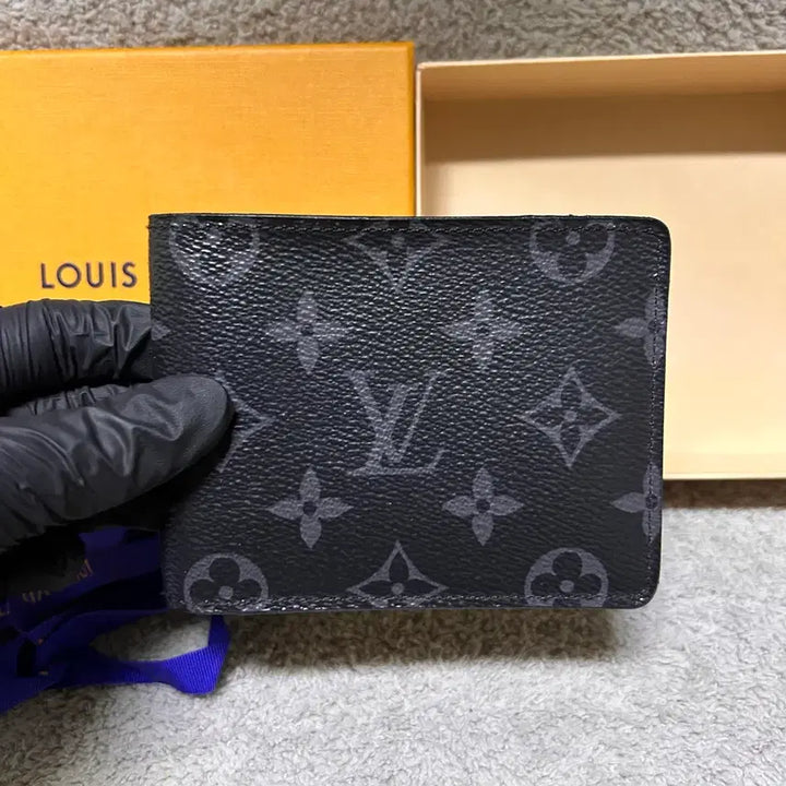 [BUNJANG] Louis Vuitton Monogram Eclipse Slender Wallet / 루이비통 이클립스 슬렌더 반지갑