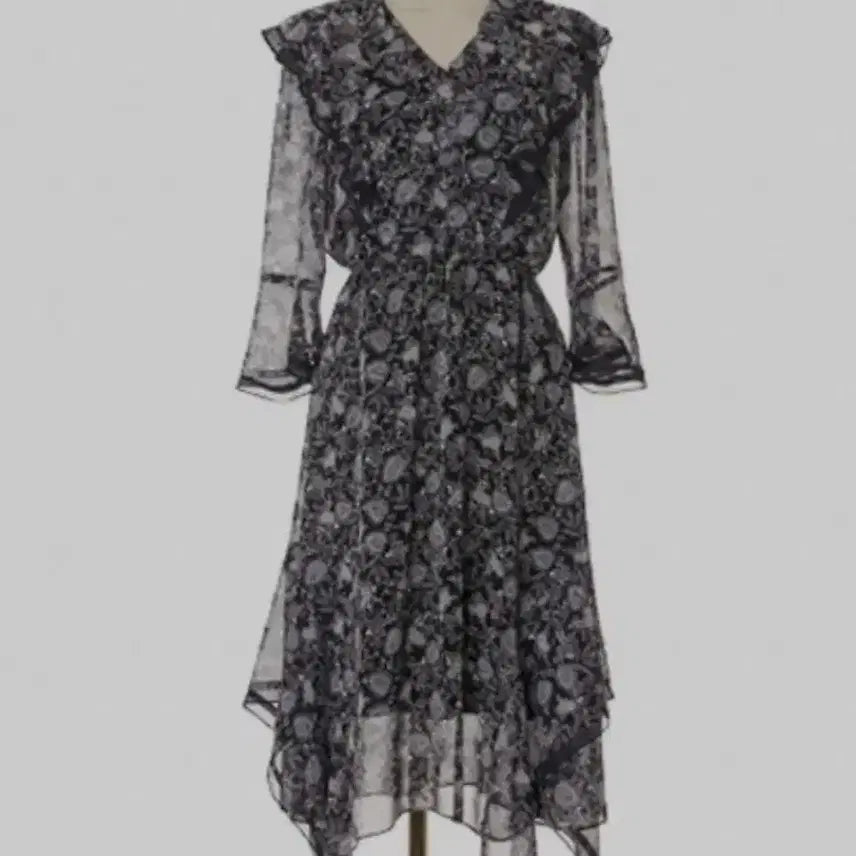 [BUNJANG] Egoist Frill Chiffon Dress / 에고이스트 정가28만 프릴 쉬폰 원피스
