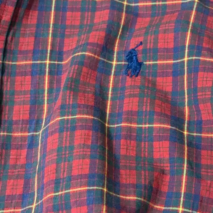 [BUNJANG] Polo Ralph Lauren Red Check Shirt / 폴로 랄프로렌 레드 체크 남방