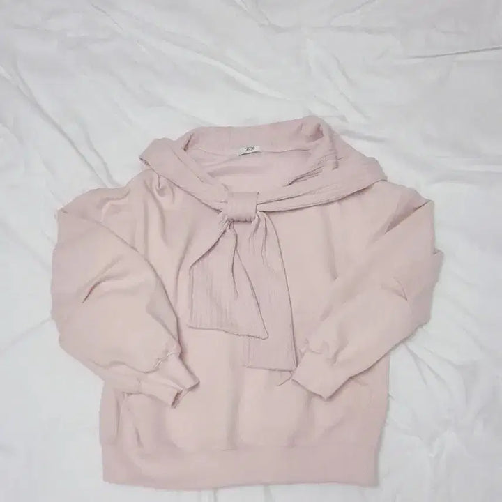 [BUNJANG] Thetis Ribbon Hoodie Pink / 더티스 리본 후드 핑크 현물ㅇ