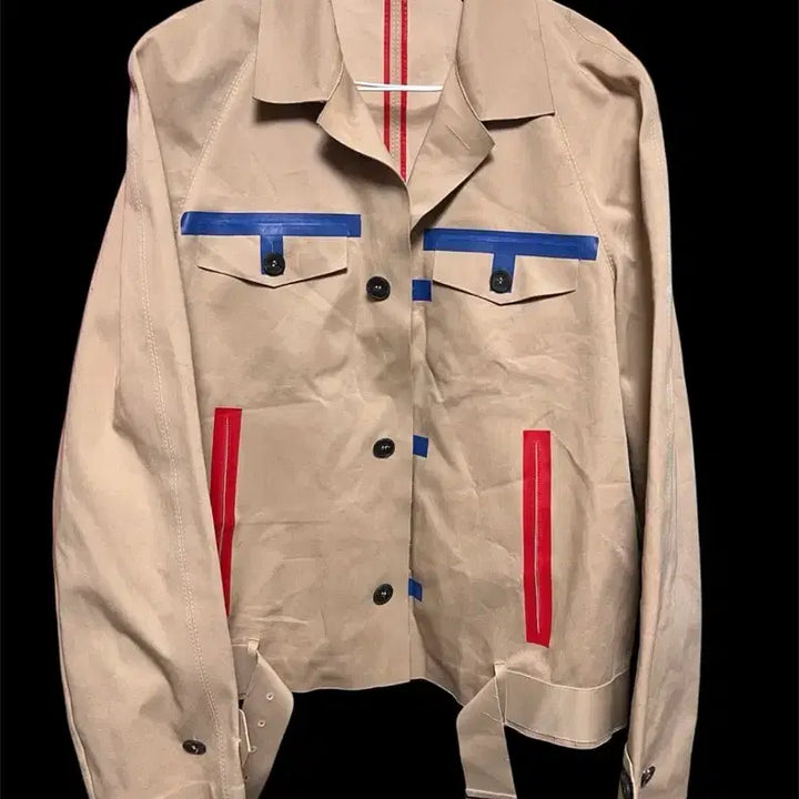 [BUNJANG] Dsquared2 Beige Belted Jacket / 디스퀘어드2 베이지색 포인트 벨트 자켓