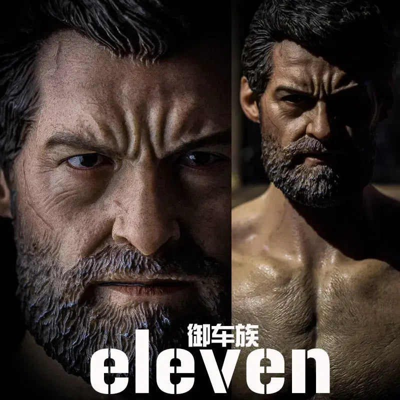 [BUNJANG] Eleven Wolverine Logan Head 1/6 Scale Figure (Unsealed Display) / [개봉전시]일레븐 울버린 로건 헤드 1/6 피규어(핫토이x)