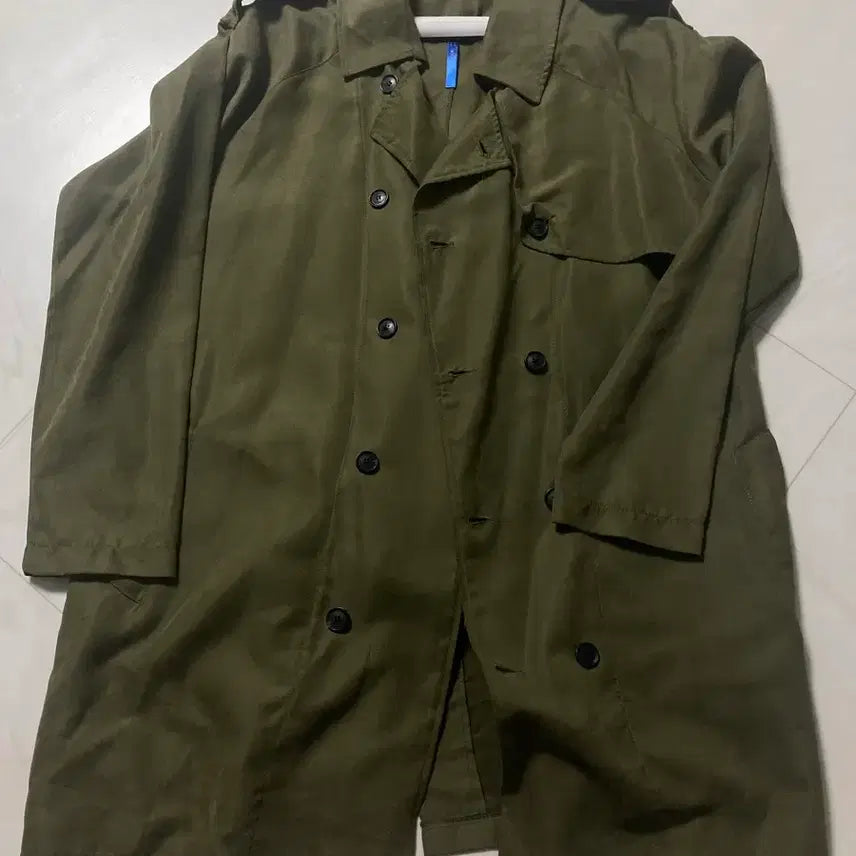 [BUNJANG] Khaki Trench Coat / 보세 카키색 트렌치 코트