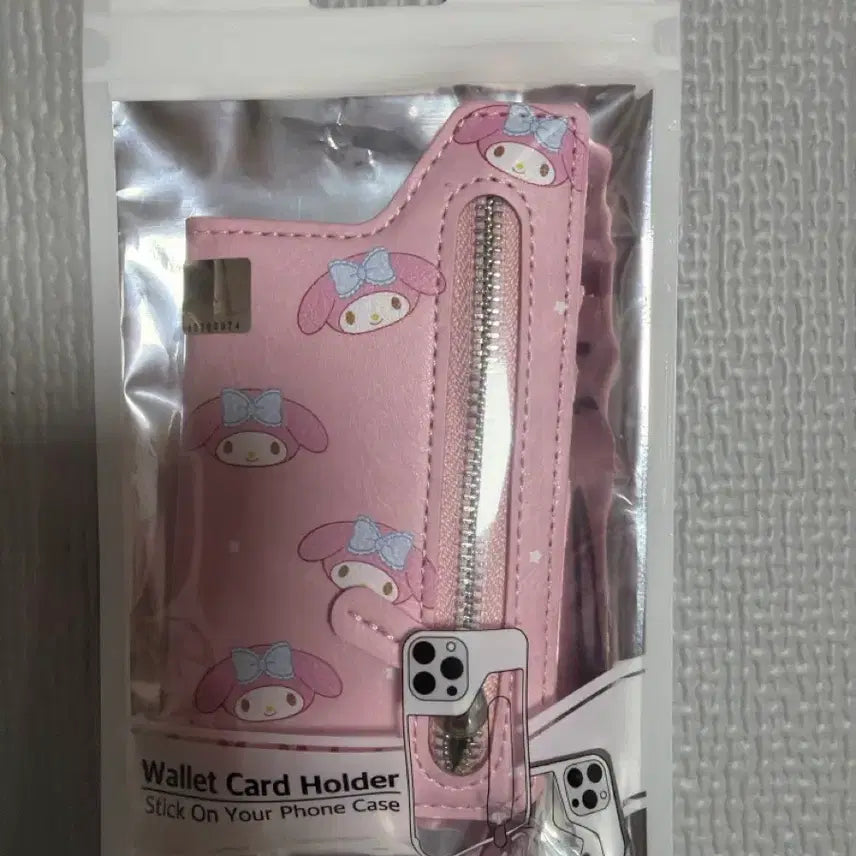 [BUNJANG] My Melody Card Wallet Phone Case Attachment / 마이멜로디 카드 지갑 폰케이스 부착형