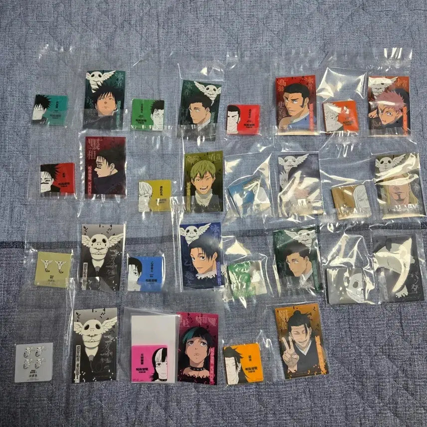 [BUNJANG] Jujutsu Kaisen Cursed Thrall Magnet Stickers Set (15 Types) / 주술회전 사멸회유 마그넷 스티커 15종 모두 !!