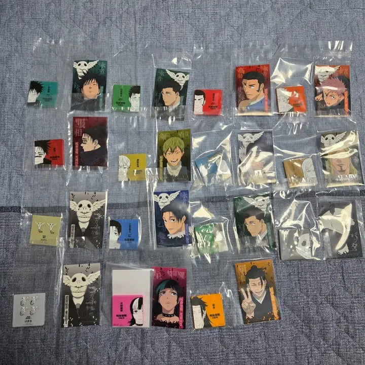[BUNJANG] Jujutsu Kaisen Cursed Thrall Magnet Stickers Set (15 Types) / 주술회전 사멸회유 마그넷 스티커 15종 모두 !!
