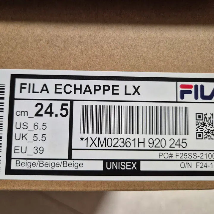 [BUNJANG] Fila Eschepe Cream 245 New Arrival / 휠라 에샤페 크림 245 새상품