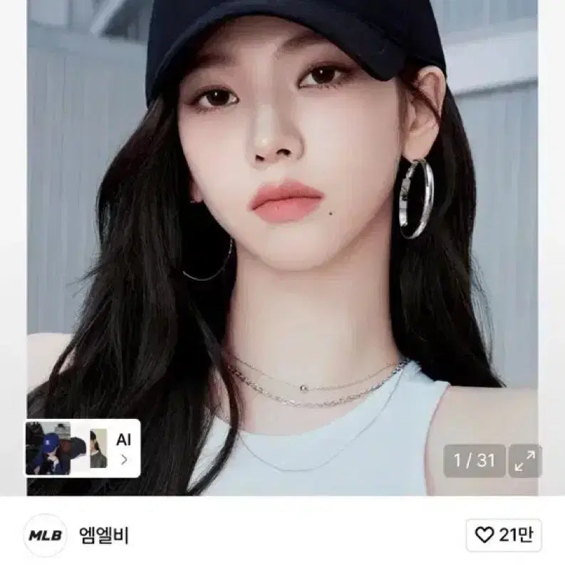 [BUNJANG] MLB Ace Unstructured Ball Cap NY Black / MLB 에이스 언스트럭쳐 볼캡 NY블랙