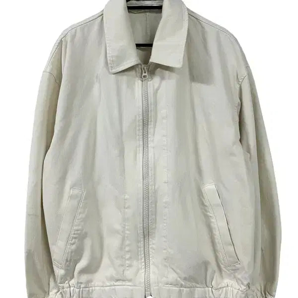 [BUNJANG] UNIQLO Oversized Cream Blouson Jacket / [M] UNIQLO 유니클로 오버핏 크림 블루종자켓