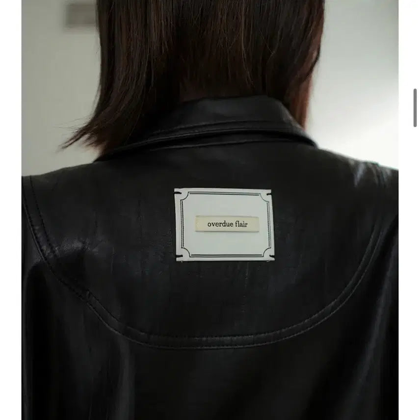 [BUNJANG] Overdue Flare Leather Jacket / 오버듀플레어 레더 자켓