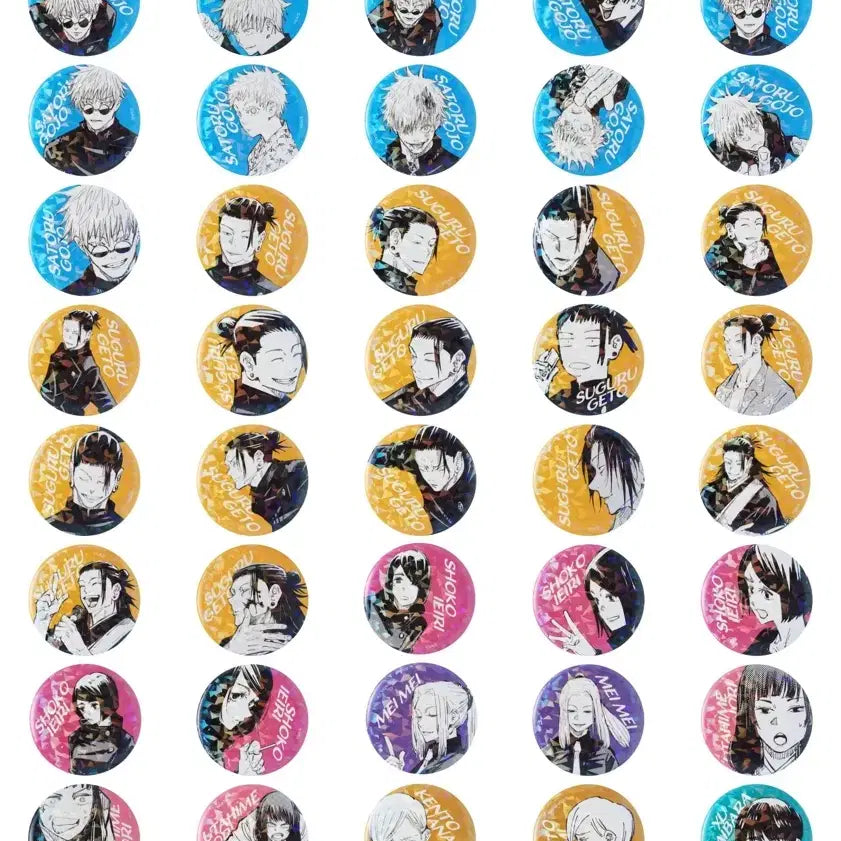 [BUNJANG] Jujutsu Kaisen Jump Shop All Star Can Badges (117 Types) / 주술회전 점프샵 올스타 캔뱃지 117종 공구 마감