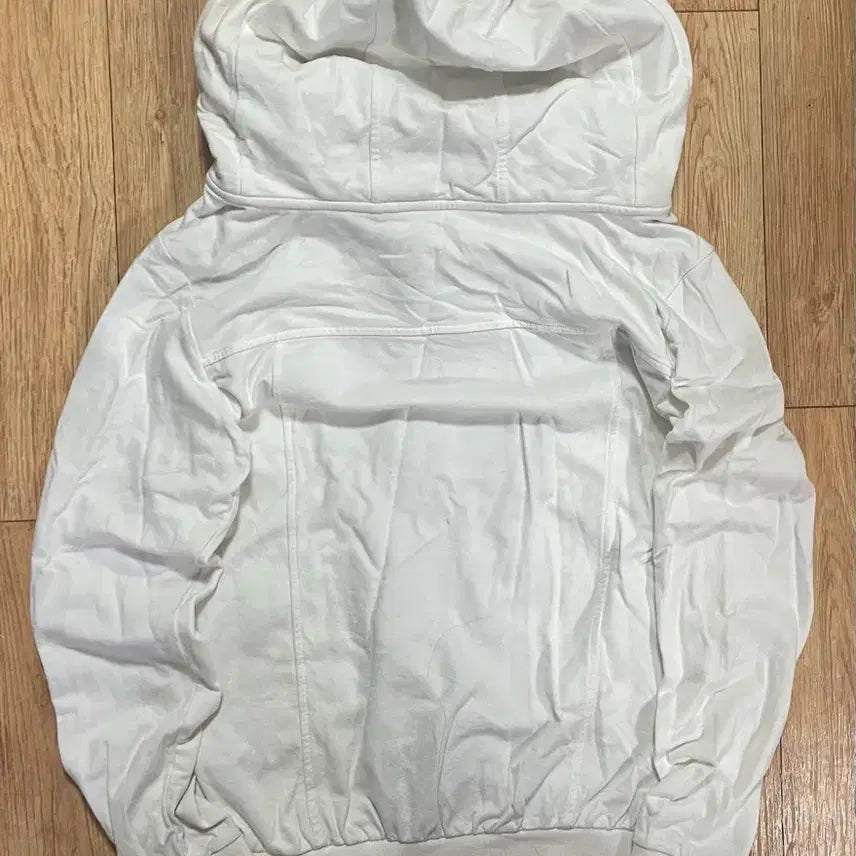 [BUNJANG] Guess White Cubic Bead Hooded Zip-up Jacket / GUESS 게스 화이트 큐빅 비즈 후드집업 대장 y2k 올드스쿨 져지