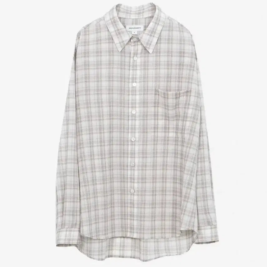 [BUNJANG] 999Humanity Easy Check Shirt Ecru / (2) 999휴머니티 이지 체크 셔츠 에크루