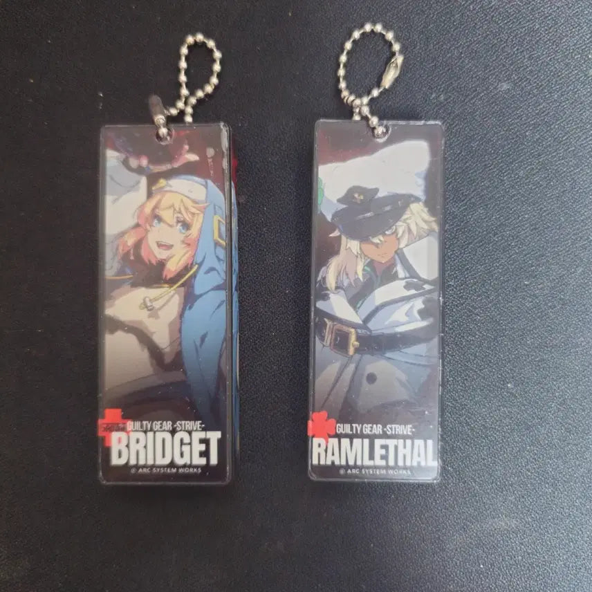[BUNJANG] Guilty Gear Strive Bridget &amp; Ramlethal Official Keychain / 길티 기어 스트라이브 브리짓,램리썰 공식 키링