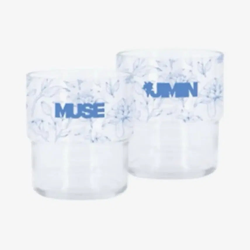 [BUNJANG] BTS Jimin MUSE Merchandise Stackable Glass Cup / [미개봉] 방탄소년단 지민 MUSE 머치 스택 글라스 유리잔 컵 그래픽