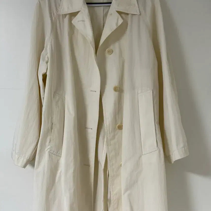 [BUNJANG] Nothing Written Balmacaan Coat Ivory / 낫띵리튼 발마칸