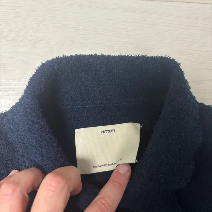 [SOLD OUT] 포터리 부클 폴로 니트 네이비 3사이즈