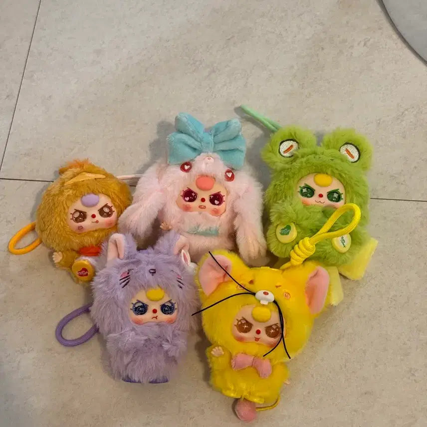 [BUNJANG] Baby Three Wearly Inhyeon Bundle Set Keyring / 택포) 베이비쓰리 웨어들리 키링 인현 5종 일괄판매