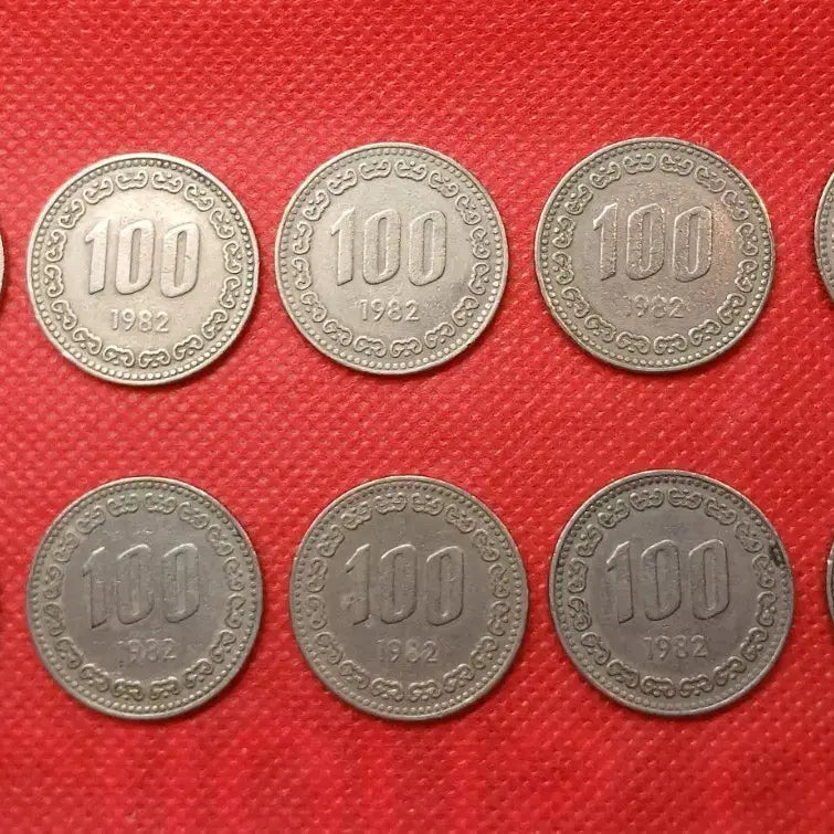 [BUNJANG] 1982 100 Won Coin Bundle / 1982년 100원 동전 10개 일괄