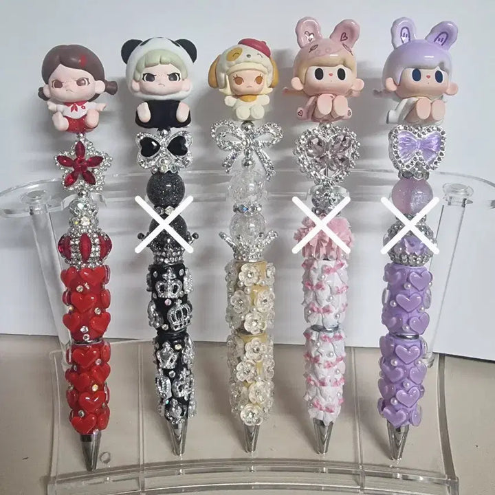 [SOLD OUT] 정품피규어)수제볼펜 스컬 부요 몰리 어린시절 큐오 투투베어 포차코 도라