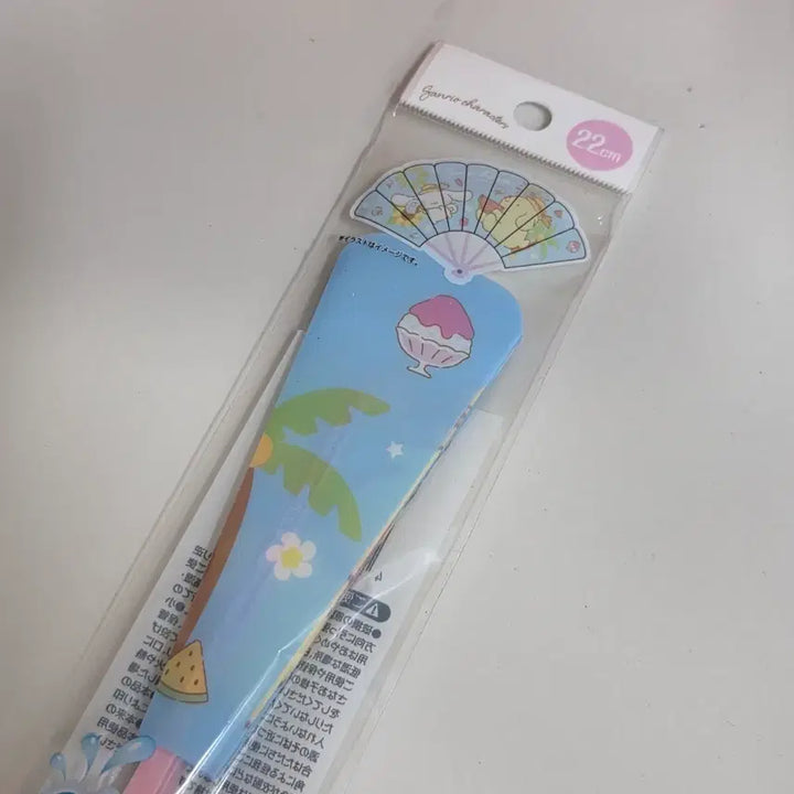 [BUNJANG] Sanrio Characters Cinnamoroll &amp; Pompompurin Folding Fan / 산리오 캐릭터 부채 시나모롤 폼폼푸린 폼푸