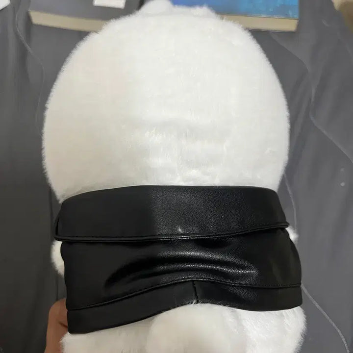 [BUNJANG] Mashimaro Plush Toy Medium Black Jacket / 마시마로 인형 중형 검정 자켓