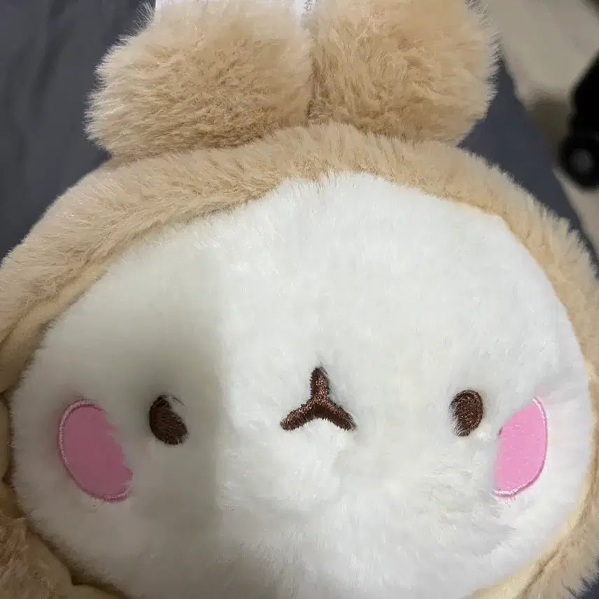 [BUNJANG] Molang Medium Brown Plush Doll / 몰랑 인형 중형 갈색