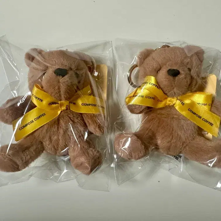 [SOLD OUT] 컴포즈커피 BTS 뷔키링 커피한모곰 두개일괄(미개봉)