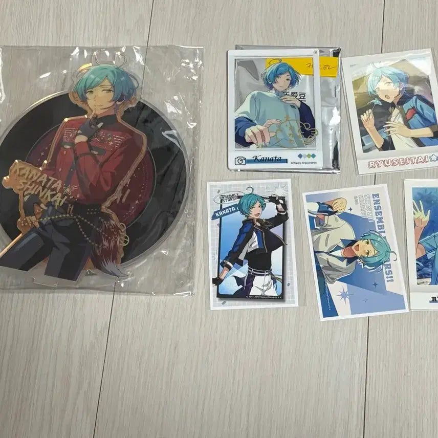 [BUNJANG] Ensemble Stars Midori Kanata Starry Midnight Acrylic Stand &amp; Sticker Set / 앙스타 중스타 카나타 뭇별 아크릴 만남 파샤 스티커