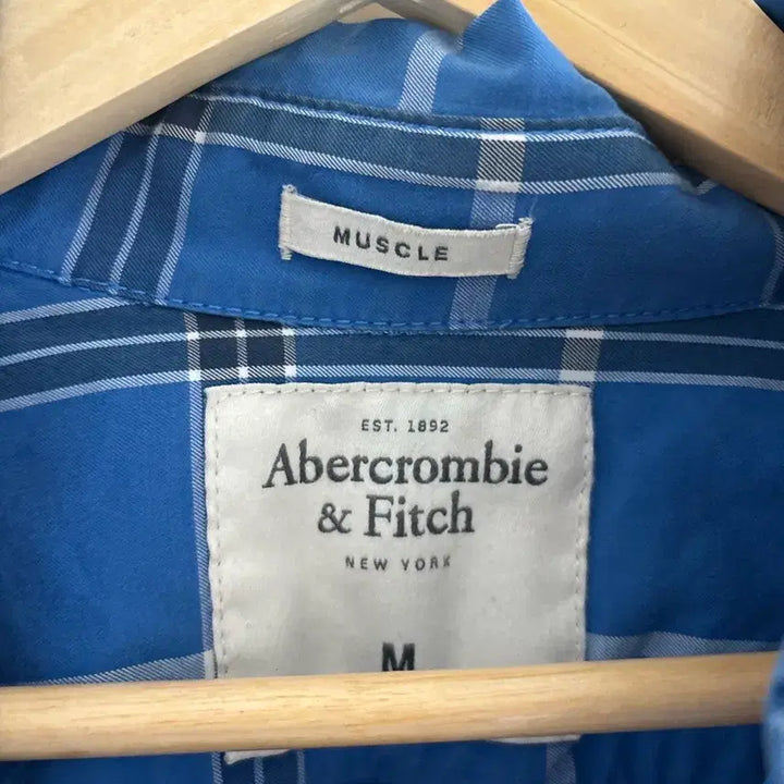 [SOLD OUT] 아베크롬비 파란색 체크 남방(여성 오버셔츠 가능)