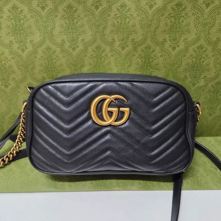 [BUNJANG] Gucci Marmont Black Mini Bag / 구찌 마몬트 블랙 미니백