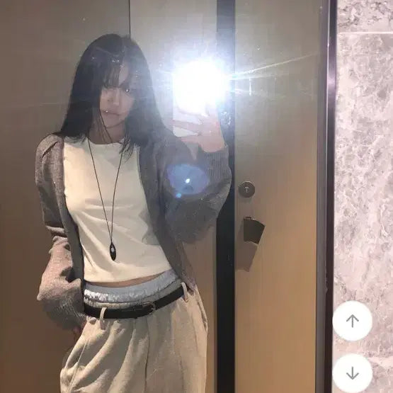 [BUNJANG] High Onece Charcoal Saggy Pants / 하이원스 새깅팬츠 차콜컬러 새제품
