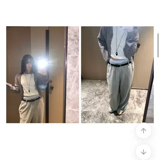 [BUNJANG] High Onece Charcoal Saggy Pants / 하이원스 새깅팬츠 차콜컬러 새제품