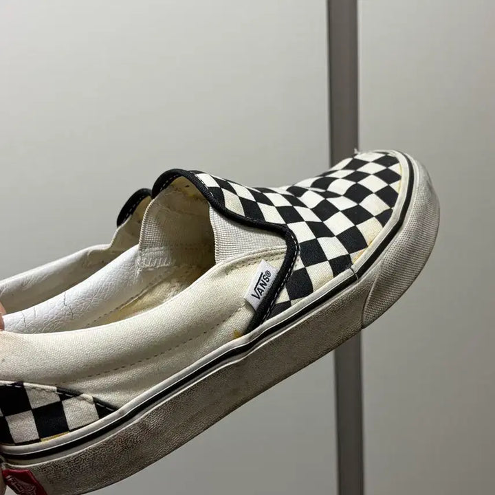 [BUNJANG] Vans Checkerboard Slip-On 235 Sneakers / Vans 반스 체커보드 슬립온 235
