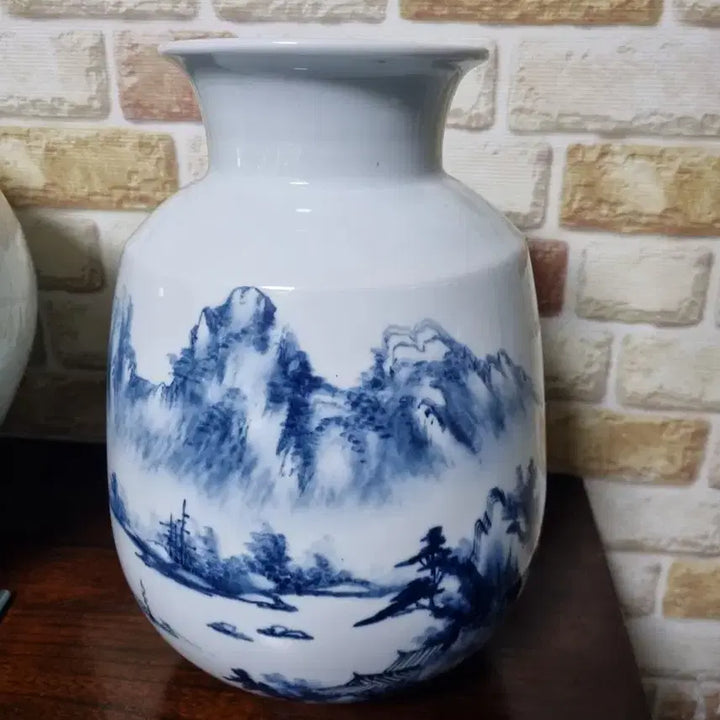 [BUNJANG] Celadon Porcelain Vase / 도자기 (산수화)