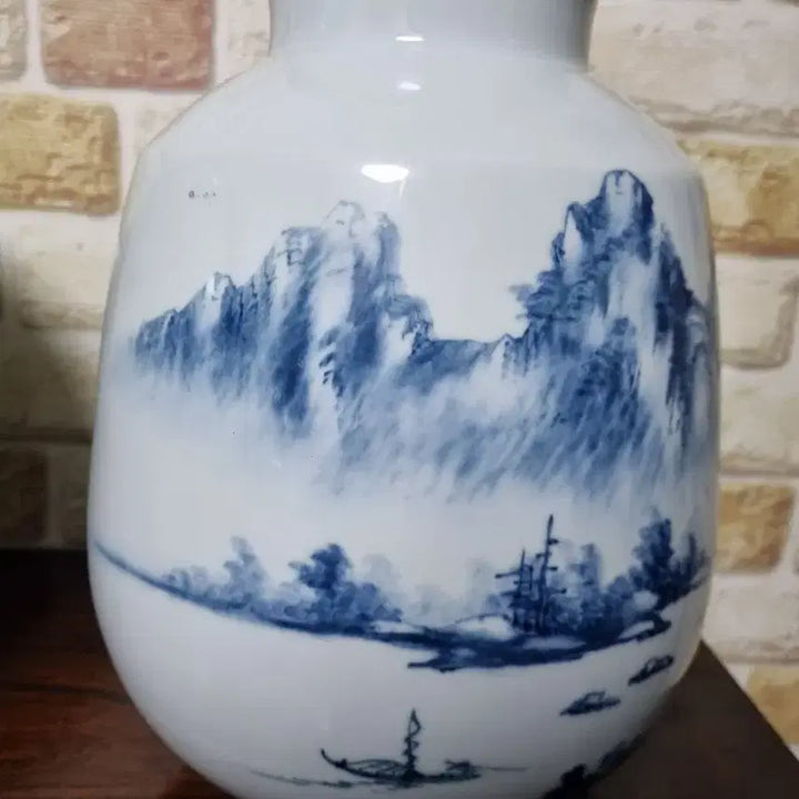 [BUNJANG] Celadon Porcelain Vase / 도자기 (산수화)