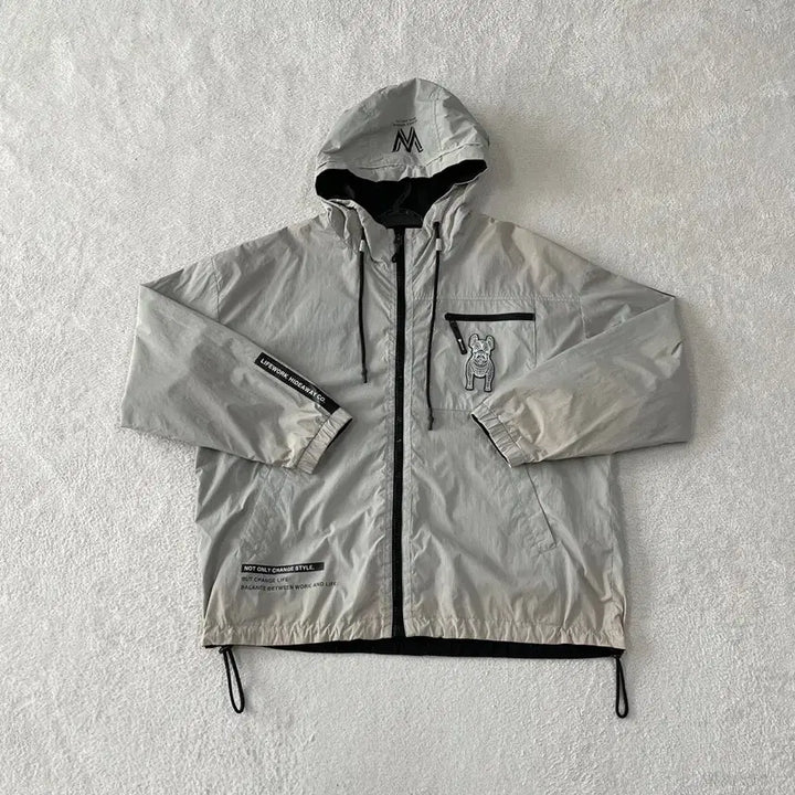 [BUNJANG] Life Work Big Logo Reversible Windbreaker Jacket / M 라이프워크 빅로고 바람막이