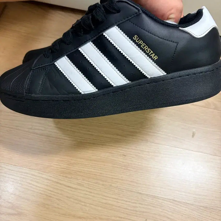 [BUNJANG] Adidas Superstar Black Sneakers / 아디다스 슈퍼스타 블랫
