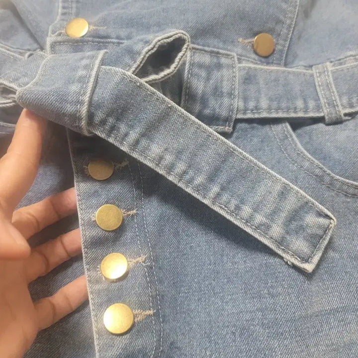 [BUNJANG] Denim Jumpsuit / 청 데님 멜빵 바지 점프수트