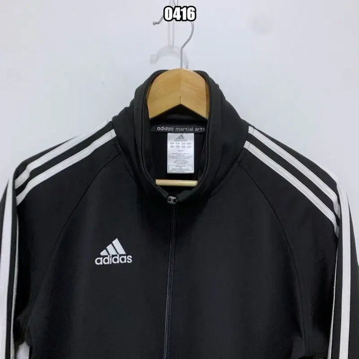 [BUNJANG] Adidas Classic Three-Stripe Black Track Top Jacket / S 아디다스 클래식 삼선 블랙 트랙탑 져지 자켓
