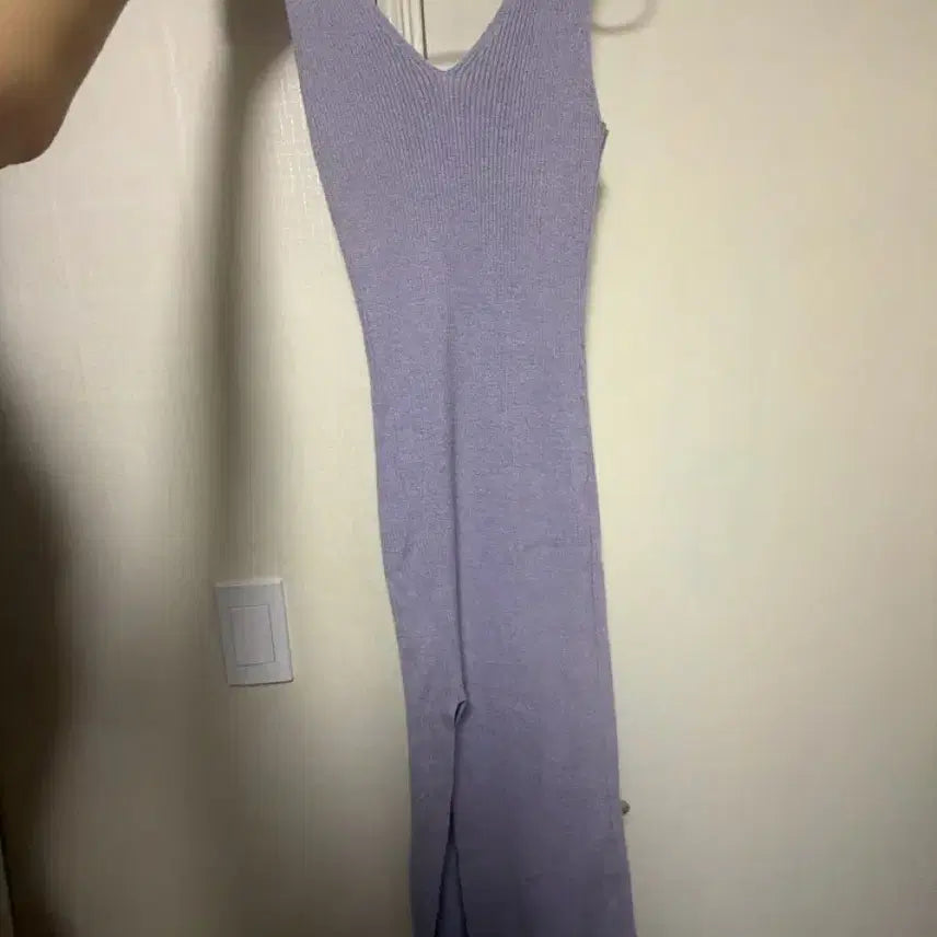 [BUNJANG] Lavender Slit Long Dress / 라벤더 트임 롱 원피스