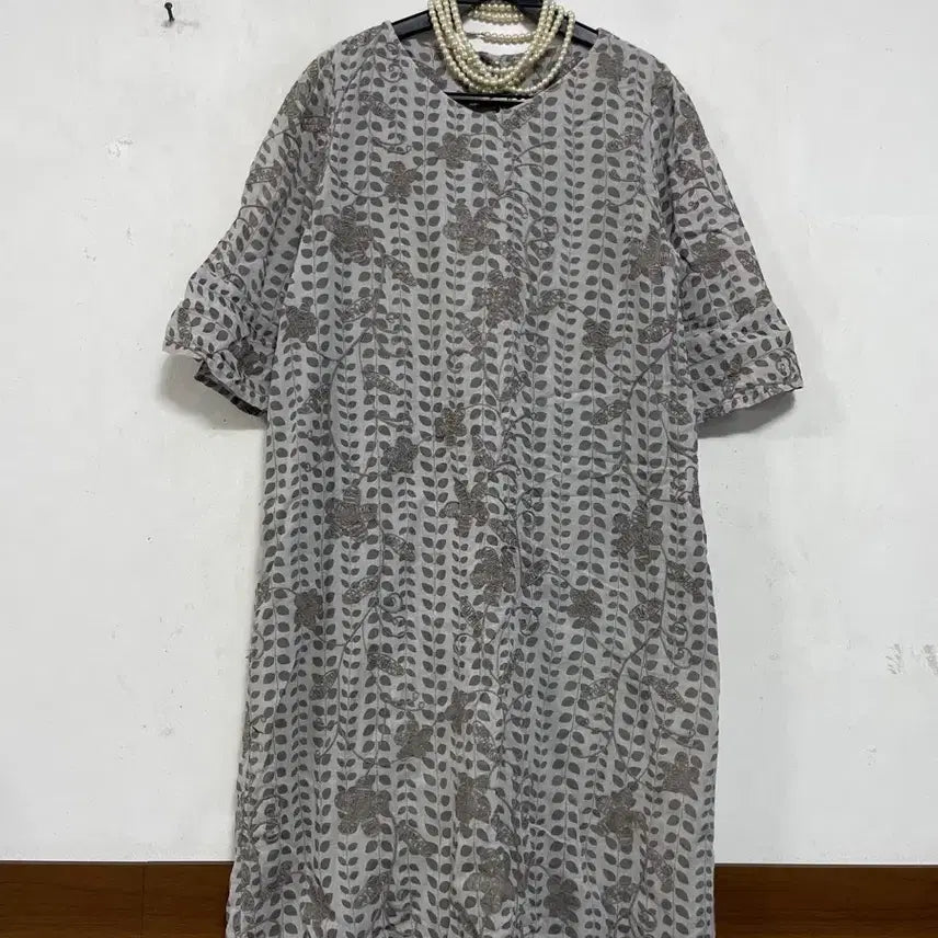 [BUNJANG] N6265 Embroidered Long Dress / N6265 자수 롱 원피스.마