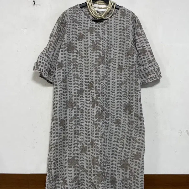 [BUNJANG] N6265 Embroidered Long Dress / N6265 자수 롱 원피스.마