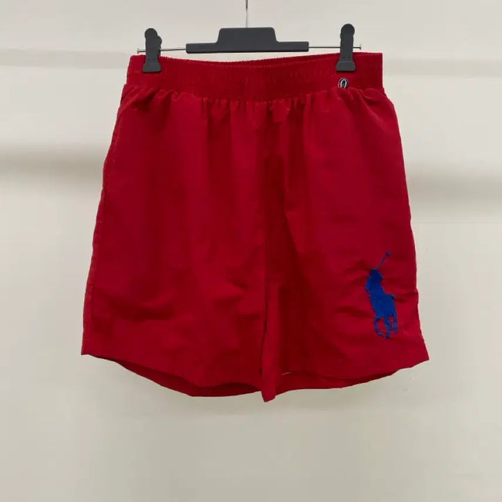 [SOLD OUT] [폴로] 나일론 소재 레드 밴딩 반바지 (허리:26-27)