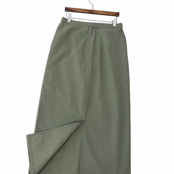 [BUNJANG] Unbranded Khaki String Long Skirt / 교신안함)카키 스트링 롱 스커트