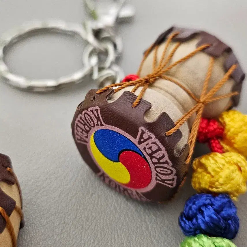 [BUNJANG] Korean Traditional Drum and Taegeuk Keychain Set / 한국 전통 북/태극 키링 세트